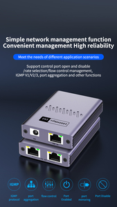 1 to 2 1 to 4 Ports 1000Mbps Long Range Gigabit POE and Network Ethernet Extender Compatible With POE or Ethernet Switches - Product Image 3