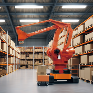 Cajas de paletización de brazo robótico de nueva condición, paletizador automático Robot con componentes de engranaje y núcleo de motor con PLC