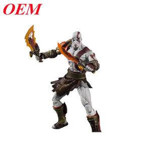 ファン商品18cm PVC God of War Kratosビデオゲーム像アクションフィギュア2Dデザインに基づくOEM製造 - Product Image 3