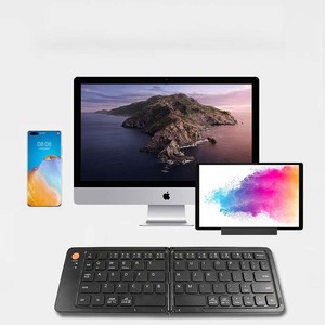 Mini teclado plegable ultrafino portátil recargable inalámbrico Blue tooth para iPad, ordenador portátil, teléfono inteligente para iOS y Android - Product Image 3