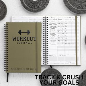 Fitness Journal <strong>Hardcover</strong> <strong>6</strong>- Month Workout Planner Undated Workout Log Book Home Gym Accessories for Women and Man - Product Image 3
