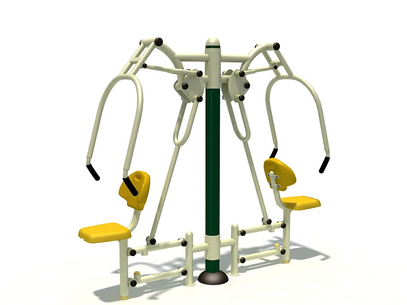 Máquina de press de pecho de doble asiento