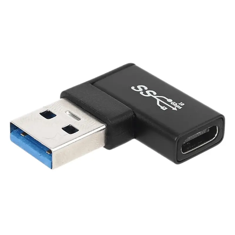 소매 Chocie L 모양 USB3.0 유형 A 남성 USB 3.1 유형 C USB-C 여성 어댑터 Otg 변환기 태블릿 휴대 전화