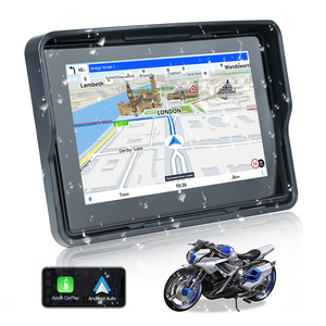 5 pulgadas impermeable motocicleta PND Carplay Android Auto BT GPS pantalla táctil antirrobo Detección de presión de neumáticos REPRODUCTOR DE Radio de coche - Product Image 1