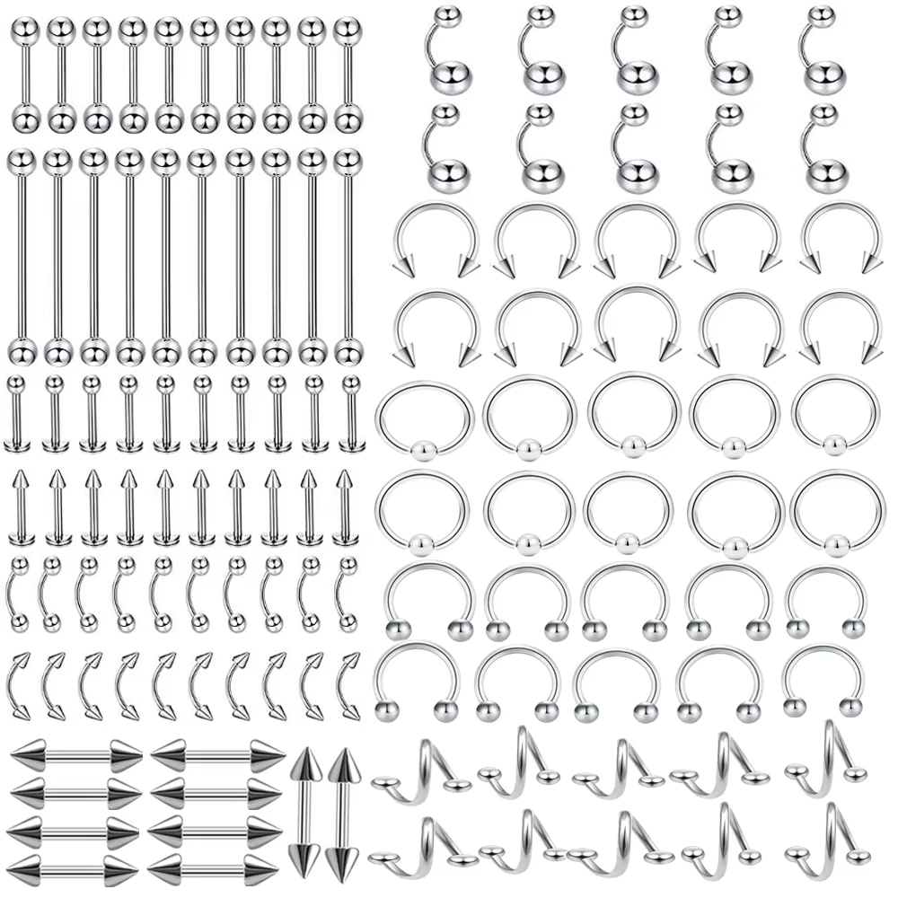 Silver-6mm-120pcs/set