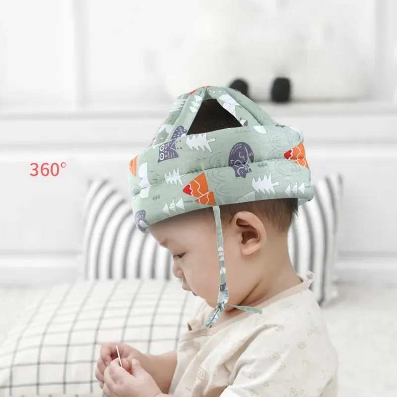 Trẻ sơ sinh Toddler cap chống va chạm hat bé an toàn Mũ bảo hiểm mềm mại thoải mái đầu bảo vệ an ninh cho đi bộ bò