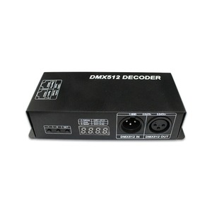 DMX512 ekran dekoder DC12V 24V RGB RGBW tek renk Dural renk 3/4 kanal 8A LED ışık DMX512 dekoder - Product Image 3