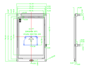 3.5 pollici 320x480 LCD Touch Screen LCM TFT Modulo Display LCD per Arduino