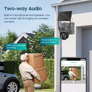 Rscamtom 9MP V380 para vigilancia de seguridad al aire libre CCTV solar al aire libre con sistema de cámara AI para vigilancia con energía solar - Product Image 6