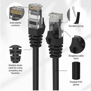 PC RJ45 kablosu Ethernet Cat 8 10m 30m 40Gbps 2000MHz Lan kablosu Internet ağ koruyucu dizüstü bilgisayarlar PS 4 yönlendirici Modem Cat7 kablosu - Product Image 6