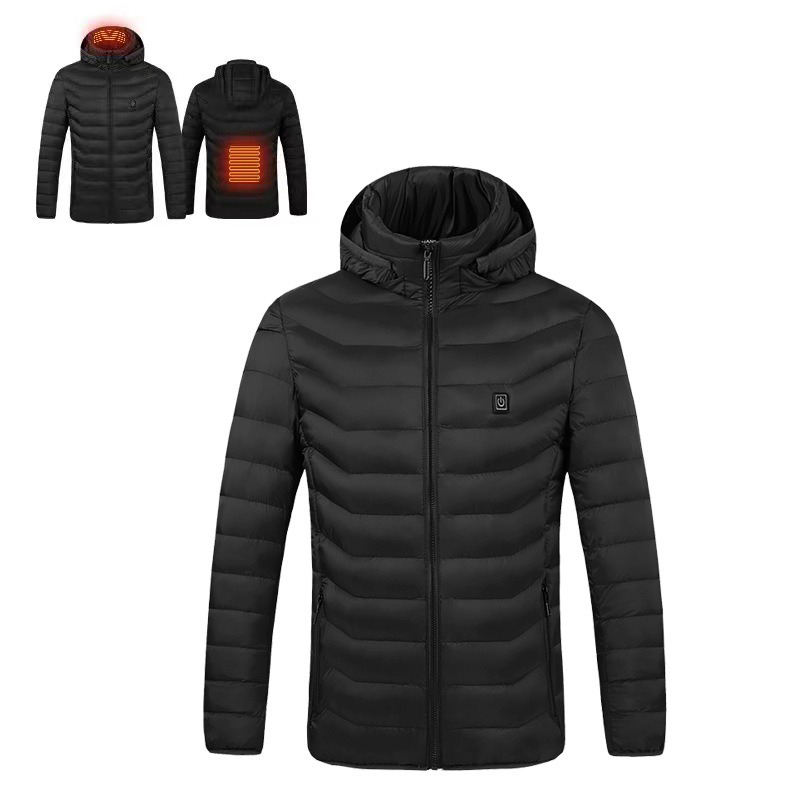 Negro, zona de control individual, calefacción de 2 niveles.