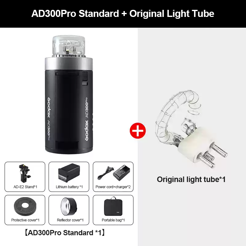 AD300Pro + Tubo de luz