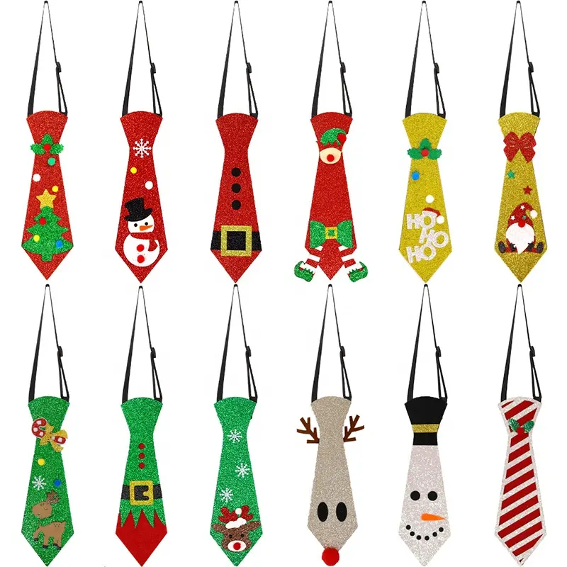 Christmas Decor Tie Christmas Accessories for Kids Christmas Accessories to Wear Holiday Novelty Neck Tie Dad Kids Gifts for Men