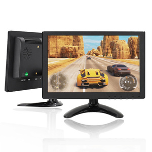 Monitor LCD portátil de 10,1 pulgadas con control remoto con altavoces duales integrados, entrada VGA BNC USB para CCTV para juegos, entrada USB, de 2 a pulgadas - Product Image 1