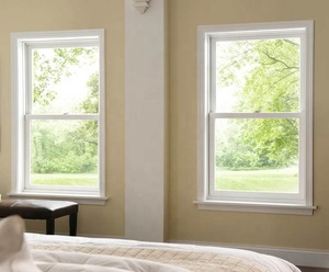 Nuoxin duy nhất hung uPVC cửa sổ an ninh chốt cửa sổ nhà bếp đôi TREO CỬA SỔ thấp E Vinyl cửa sổ trượt với màn hình bay - Product Image 4