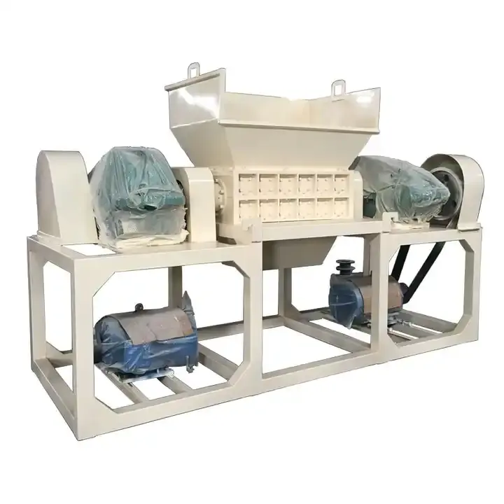 Trituradora de doble eje VANEST, trituradora de botellas de vidrio, trituradora, máquina de reciclaje a la venta