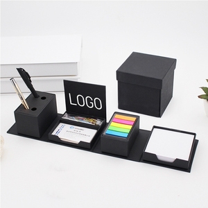 Cubo mágico promocional, juego de notas de escritorio, caja de notas adhesivas, Bloc de notas con portalápices y estuche para tarjetas, Impresión de LOGOTIPO - Product Image 1