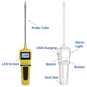 Analizador de pureza de Gas portátil O2 de oxígeno Digital, medidor de prueba, Detector Analizador de concentración de Gas múltiple - Product Image 2