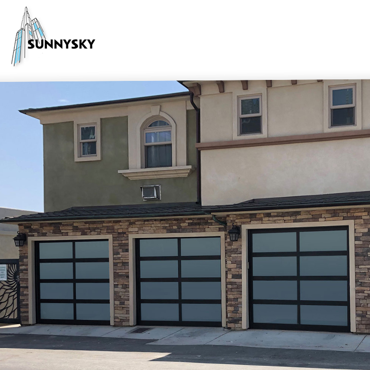 Nordic style factory price  residential electric automatic garage door