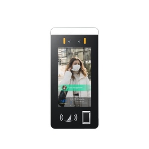 HFSecurity FR07 máscara de reconocimiento Wifi QR código escaneo torniquete control de acceso facial huella digital Sistema de Control de Acceso - Product Image 4