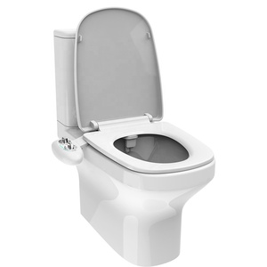 HaoEhhl OEM/ODM Roll Over <strong>Image</strong> to Zoom in SlimEdge Simple <strong>Bidet</strong> Toilet Attachment in White with Dual Nozzle, Fresh Water Spray - Product Image 3