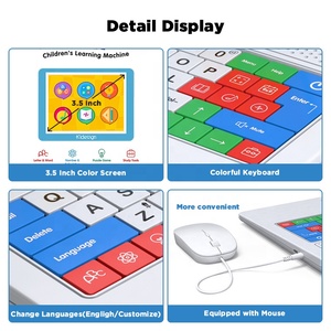CT900 3,5-Zoll-Farbbildschirm Intelligente Kinder-Laptop-Lernmaschine für Spielzeug für Kinder zum Lernen und Amüsieren