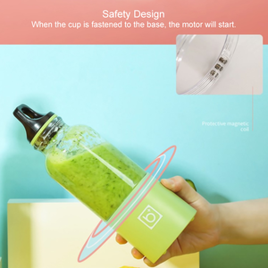 เครื่องปั่นวิตามิน500มล. เครื่องปั่นน้ำผลไม้ไฟฟ้าแบบพกพาชาร์จ USB เครื่องปั่นผลไม้ผสมอัตโนมัติเครื่องใช้ไฟฟ้าภายในบ้าน - Product Image 6