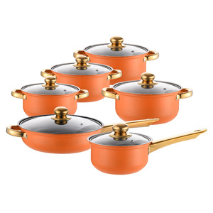 Beeman 12-Piece thép không gỉ không dính Cookware Set bao gồm Fry Pan và nấu ăn nồi Set cho nhà bếp sử dụng - Product Image 6