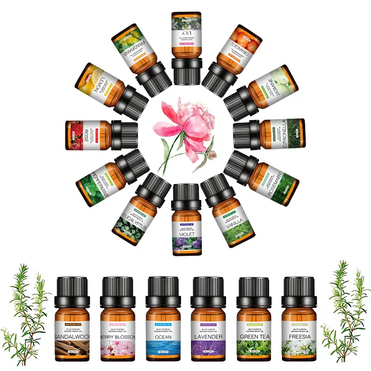Wholesale Massage Aromatherapy Oil 10ml 100% Pure Organic Therapeutic grade Lavender Essential oils for Diffuser