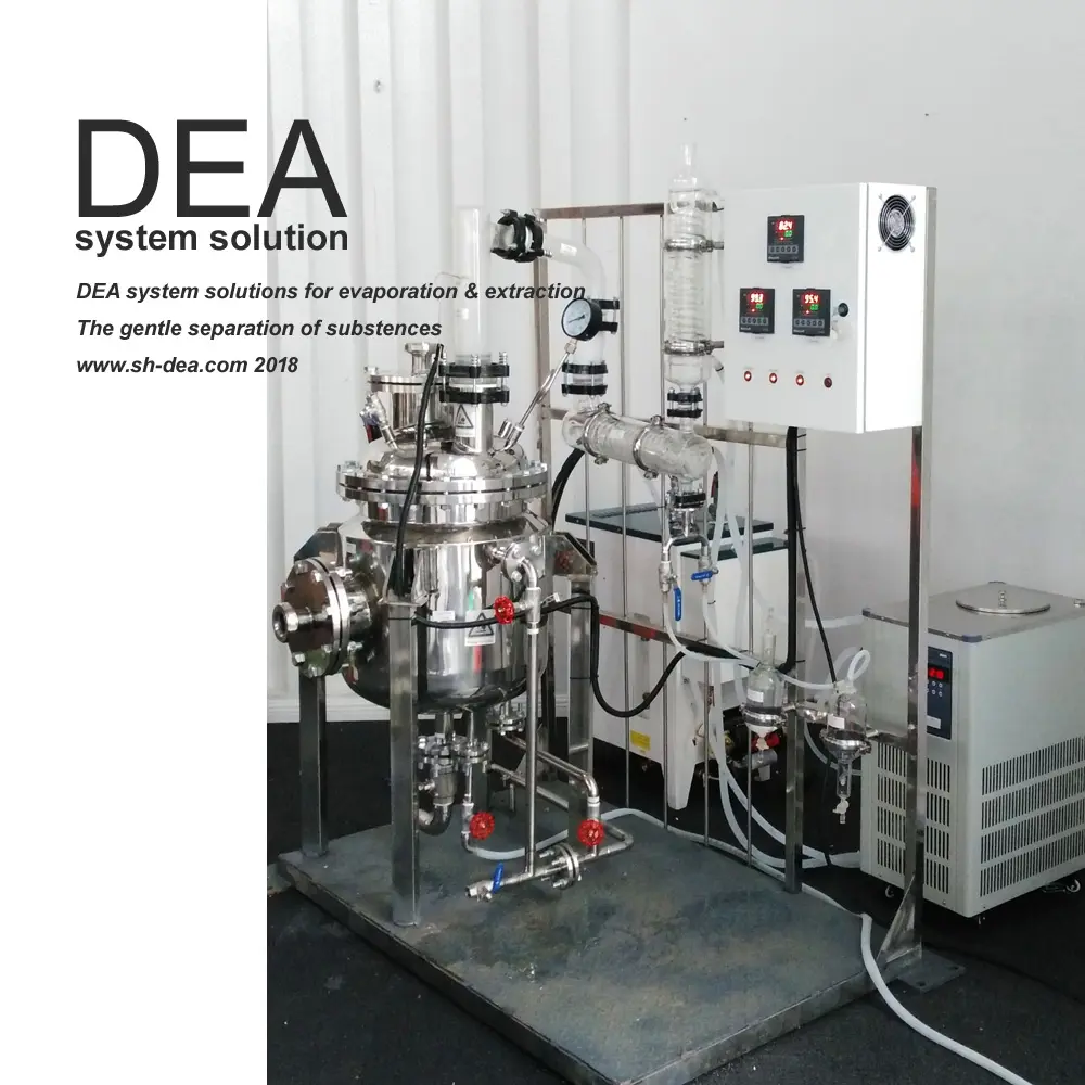 DEA-EX-50 de acero inoxidable para exfoliación de limón y manzana, equipo industrial de extracción de pectina de grado alimenticio