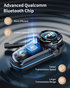 FODSPORTS FX8 AIR Antenna Design Motorcycle Bluetooth Headset <strong>Intercom</strong> Two-<strong>way</strong> Motorbike Communication bluetooth <strong>Intercom</strong> <strong>System</strong> - Product Image 3