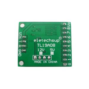 TL19A08 12V 5V Modbus Rtu AT Command RS232 (TTL) Módulo PLC PC UART IO Placa de interruptor de control para relé Automatización industrial