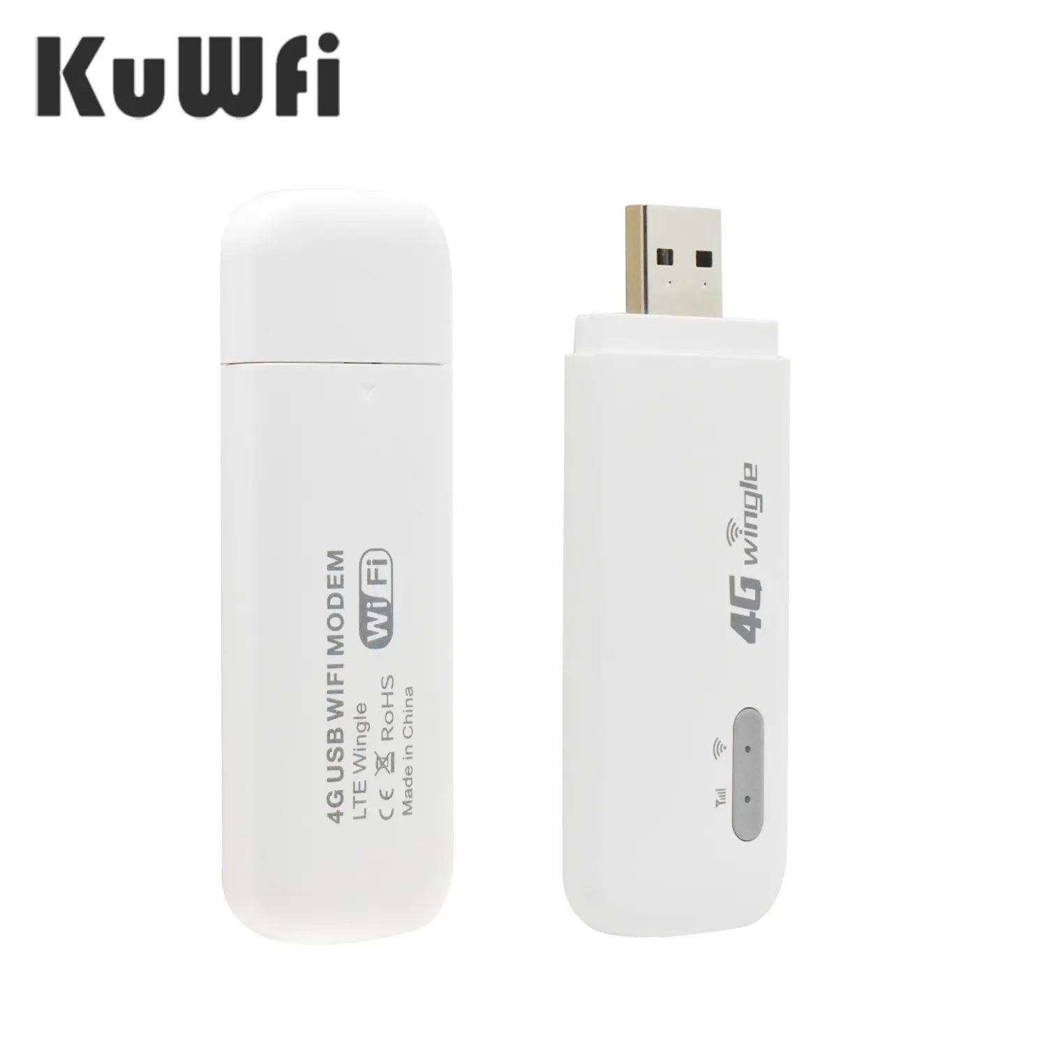 KuWFi 4GLTEルーターUSBモデム4GWifiドングルロック解除モバイルワイヤレスルーターWifi Hopots with Sim Card Slot