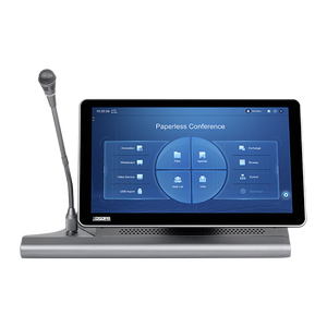 13.3\&quot; LED Dual-Sided Screen Desktop <strong>Computer</strong> with Paperless Conference LCD Microphone Lift <strong>Function</strong> for Voting Pop-up Monitor - Product Image 4