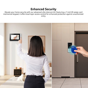 Intercomunicador bidireccional Visual a prueba de agua con WIFI, equipo de seguridad para el hogar, intercomunicador con pantalla de 7 pulgadas, Puede grabar vídeos, timbre de vídeo - Product Image 4