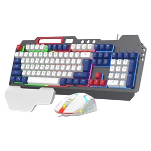 Wholesale 104-key Multimedia Function Membrane <strong>Keyboard</strong> Metal Panel Wired <strong>Keyboard</strong> with Mobile Phone Holder - Product Image 6