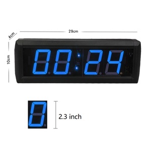 Orologio multifunzione da 2.3 pollici 4 cifre elettronico per interni a singolo lato Display a LED programmabile Timer digitale conto alla rovescia - Product Image 1