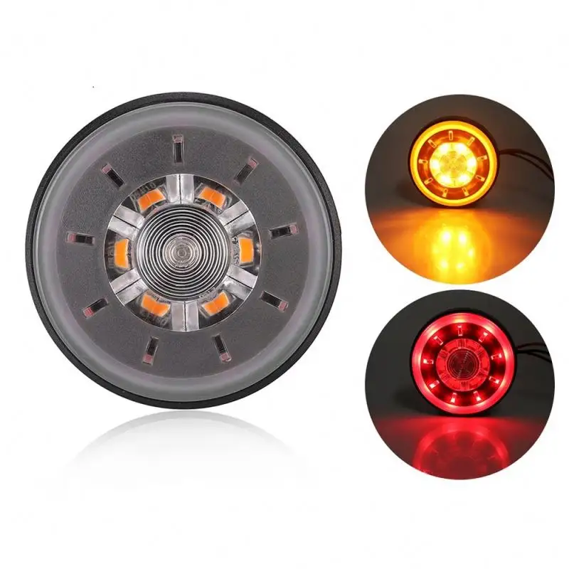 Motorcycle Turn Signals indicator Light retro Bullet Flashers LED blubs lamp For Harley Honda with chrome shell