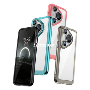 เคสโทรศัพท์ป้องกัน lichicase สำหรับ Huawei pura 80อะคริลิคแบบแข็งใส2 in 1ฝาหลังไฮบริดสีสันสดใส - Product Image 4