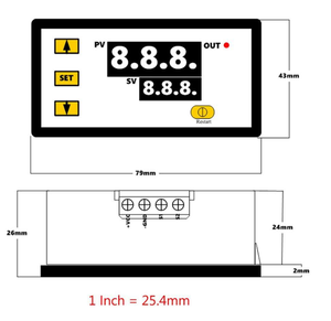 Controlador de temperatura de alta precisión Módulo controlador de temperatura de pantalla digital W3230 - Product Image 5