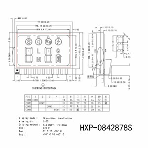<strong>small</strong> size <strong>lcd</strong> panel low cost mini <strong>lcd</strong> <strong>display</strong> tn transflective 0.96inch <strong>lcd</strong> with 11 pin connectors 2 digits seven segment digit - Product Image 4