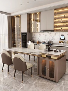 Mesas planas y grandes para restaurante, mesa de comedor rectangular para el hogar, villa, de gama alta, modernas y de lujo - Product Image 4