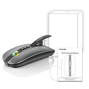neue computer maus 2400 dpi gaming maus 2.4g/bt5.1 stumme kabellose maus - Product Image 4