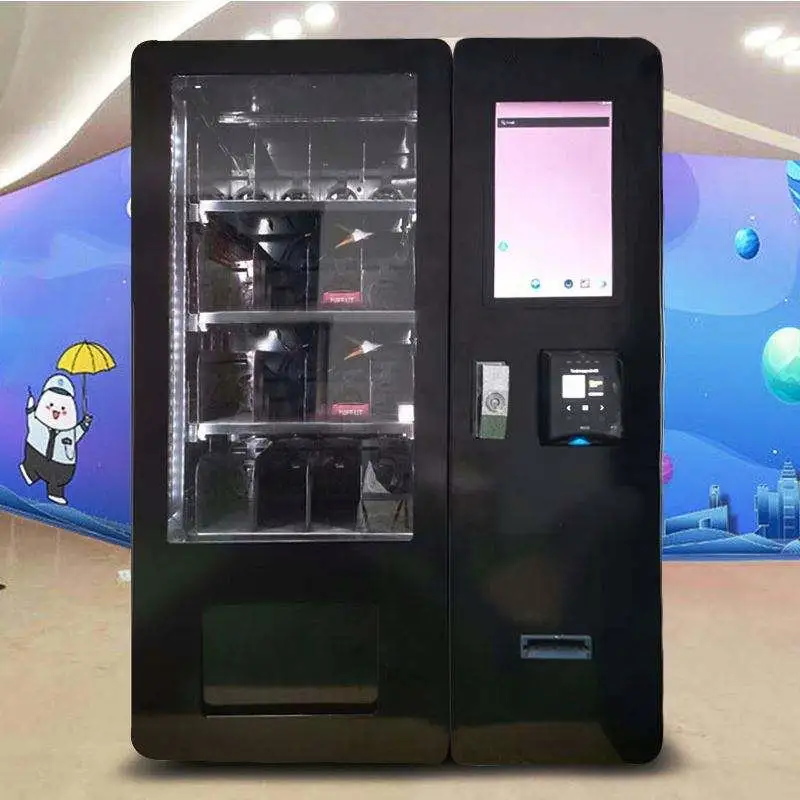 A fábrica vende diretamente a Máscara-venda automática pequena máquina que vende o refrigerador da máquina para bebidas quentes