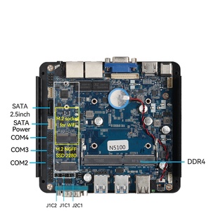 XCY Mini-PC Lüfter loser Intel Celeron N5100 Industrie computer 4x DB9 RS232 RS485 Dual LAN Win11 Linux Embedded Thin Client - Product Image 3