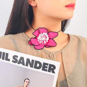 ファッション女性誇張花花花の花の手作りネックレスレディースヒトデシェルサンゴ海のネックレス女の子コスチュームジュエリーギフト