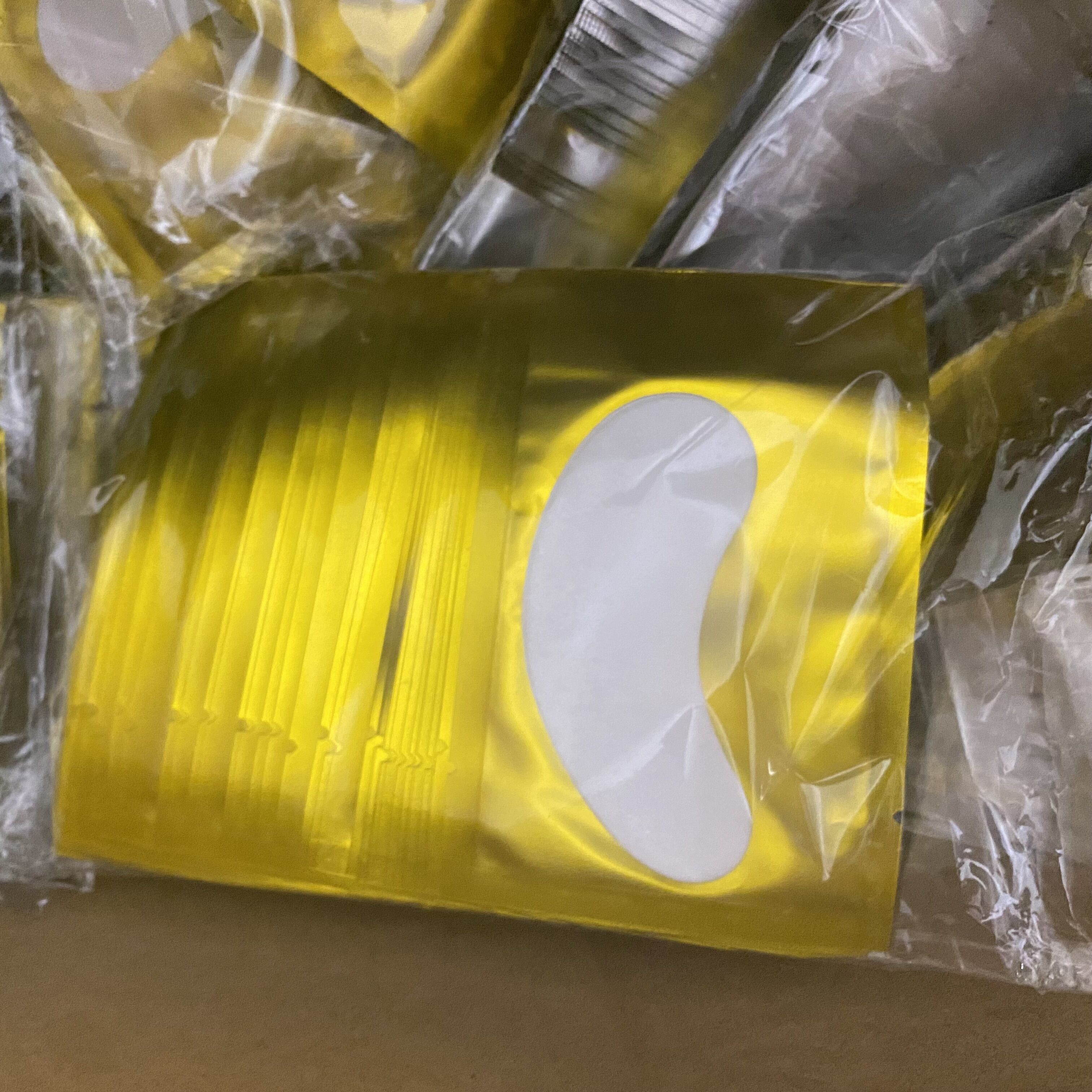 Coussinet pour les yeux en sac jaune