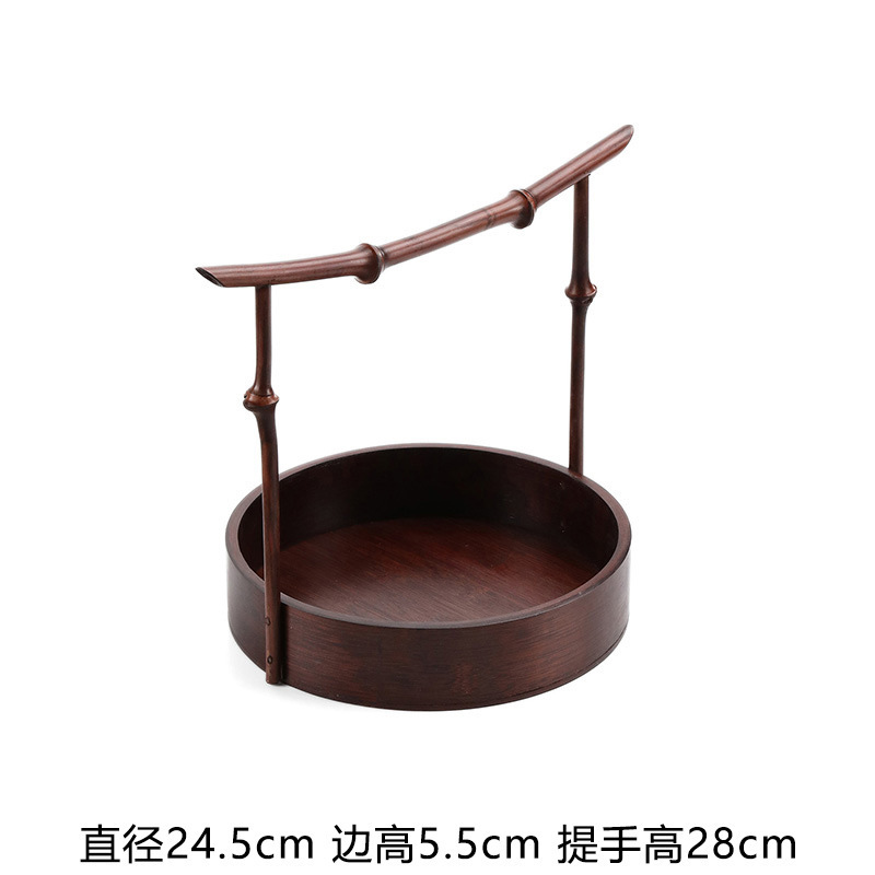 Retro round small carrying box