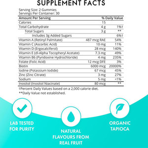 Gummies หมีมังสวิรัติสำหรับการเจริญเติบโตของเล็บผมอาหารเสริมผิวที่ดี