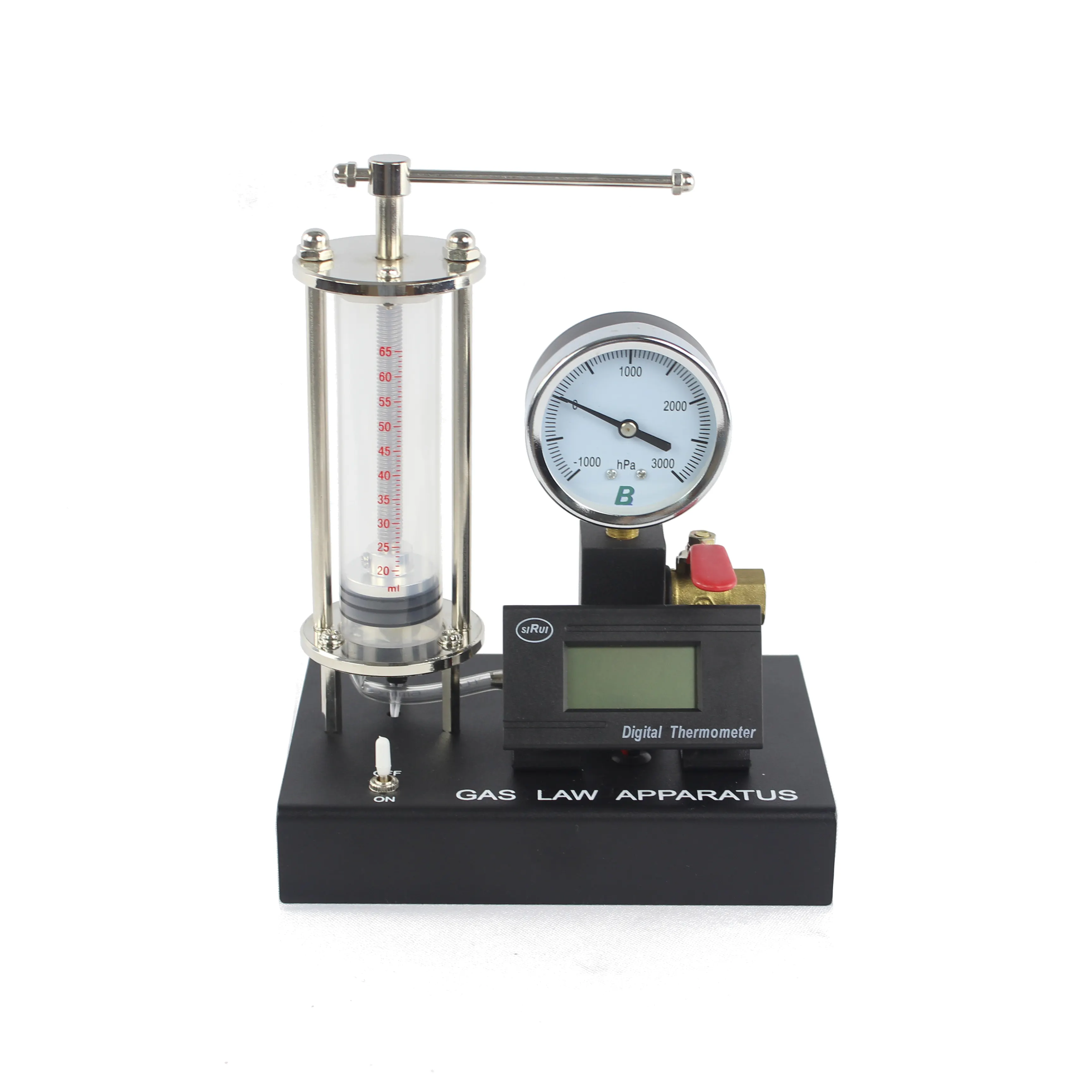 Boyle-Aparato de ley de gas con manómetro